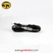 Colored Silicone Clip Cord with Phone Jack Type_Color:Black